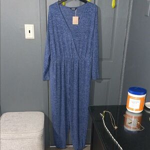 BloomChic Blue Jumpsuit